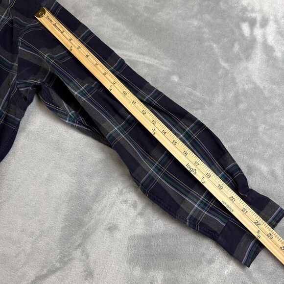 Polo Ralph Lauren Men’s Button Front Blake M Blue Plaid Green Horse - Picture 4 of 6